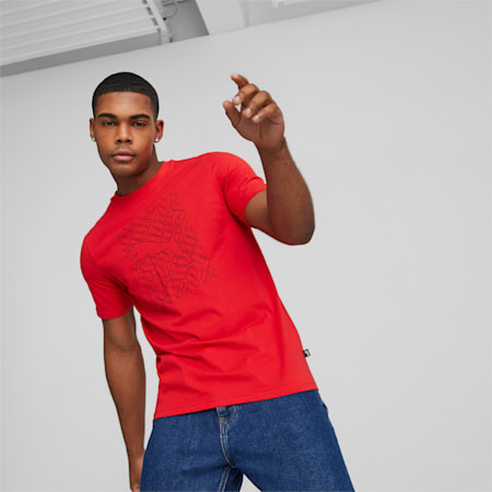 Graphics Cat Tee Men, For All Time Red, small-PHL
