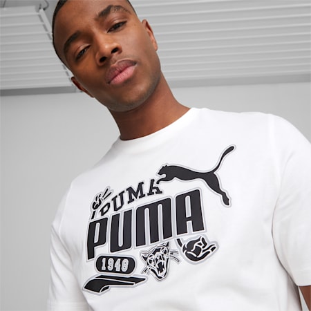 GRAPHICS Icon Tee Men, PUMA White, small-THA