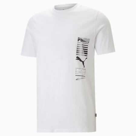 تيشيرت للرجال Graphics Multicoloured, PUMA White, small-DFA