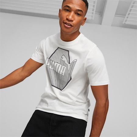 GRAPHICS Rudagon Men's Tee, PUMA White, small-AUS