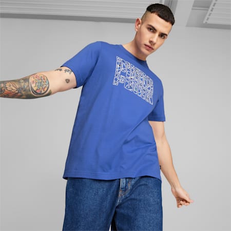 Graphics Summer Tee Men, Royal Sapphire, small-SEA