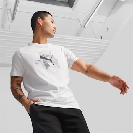 GRAPHICS Reflective  Tee Men, PUMA White, small-SEA