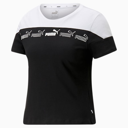 Around the Block T-shirt voor dames, Puma Black-White, small