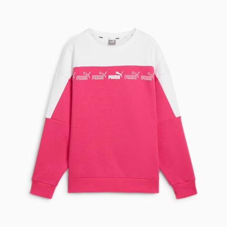 Around the Block Rundhals-Sweatshirt Damen, Garnet Rose, small