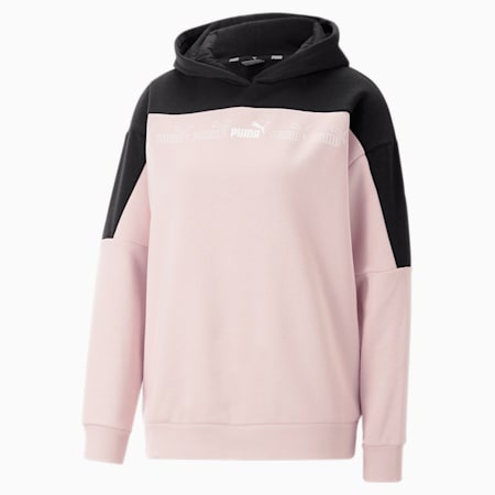 Around the Block Hoodie Damen, Rose Quartz-Puma Black, small