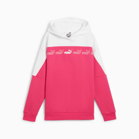 Around the Block hoodie voor dames, Garnet Rose, small