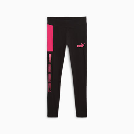 Around the Block legging voor dames, PUMA Black-Garnet Rose, small