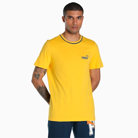 PUMA x 1DER KL Rahul Back Logo Men's T-Shirt, Sun Ray Yellow, small-IND