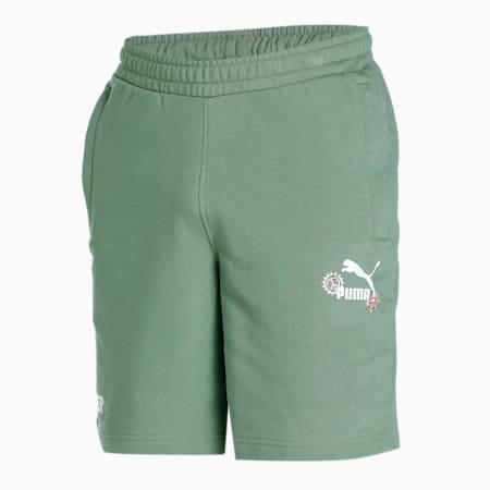 PUMAx1DER FeelGood Men's Regular Fit Shorts, Dusty Green, small-IND