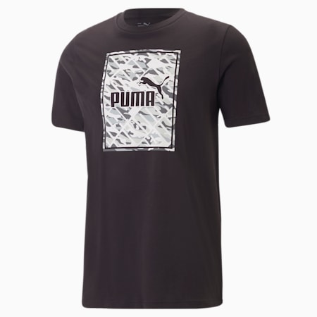 GRAPHICS Camo Box Tee Men, PUMA Black, small-SEA