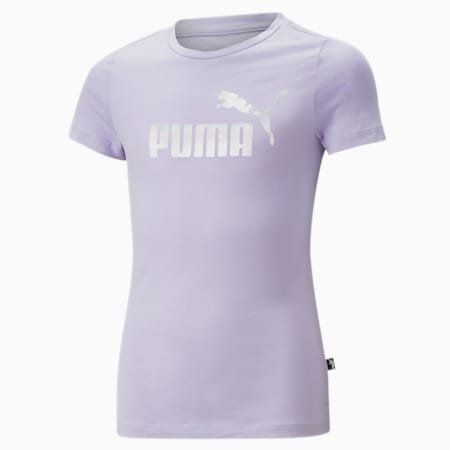 Essentials+ Nova Shine Logo Tee - Girls 8-16 years, Vivid Violet, small-AUS