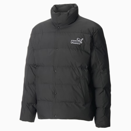 Men's Hooded Ultra Down Puffer Jacket, PUMA Black