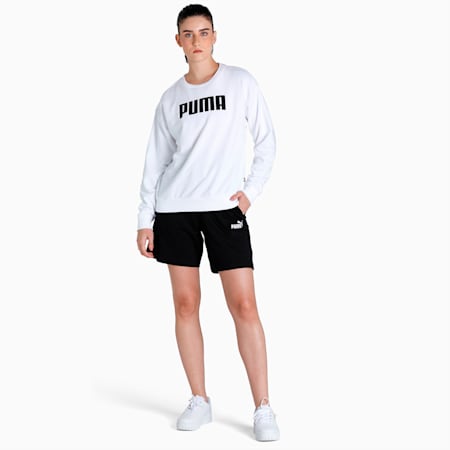Women's 7" High-Waist Relaxed Fit Shorts, Puma Black, small-IND