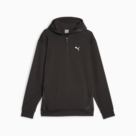 Grey and best sale black puma hoodie