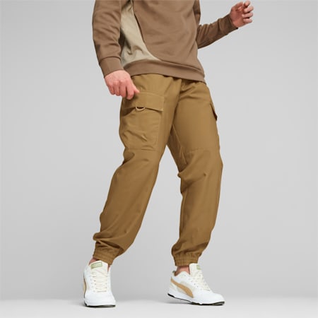 OPEN ROAD Men's Cargo Pants, Chocolate Chip, small-THA