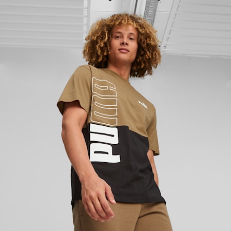 PUMA POWER Men s Tee Chocolate Chip PUMA Shoes PUMA