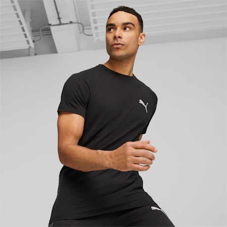 EVOSTRIPE Men's Tee, PUMA Black, small-AUS