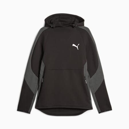 Evostripe Men's Hoodie, PUMA Black, small-AUS