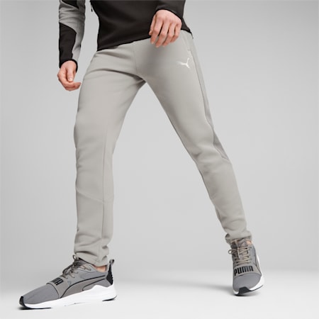 EVOSTRIPE Men's Sweatpants, Concrete Gray, small-AUS