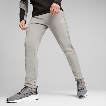 EVOSTRIPE Men's Sweatpants, Concrete Gray, small-AUS