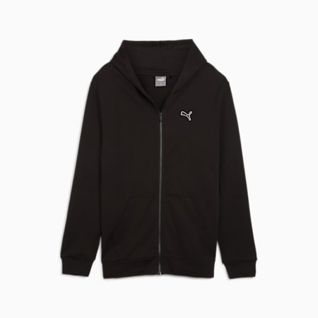 Hoodie Full-Zip Pria Better Essentials, PUMA Black, small-IDN