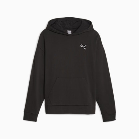 BETTER ESSENTIALS Women's Hoodie, PUMA Black, small-PHL