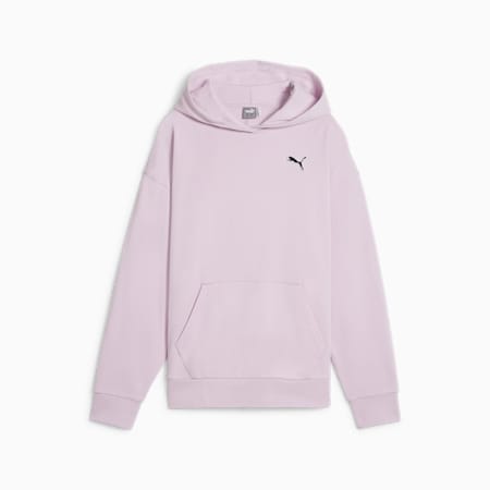 BETTER ESSENTIALS Women's Hoodie, Grape Mist, small