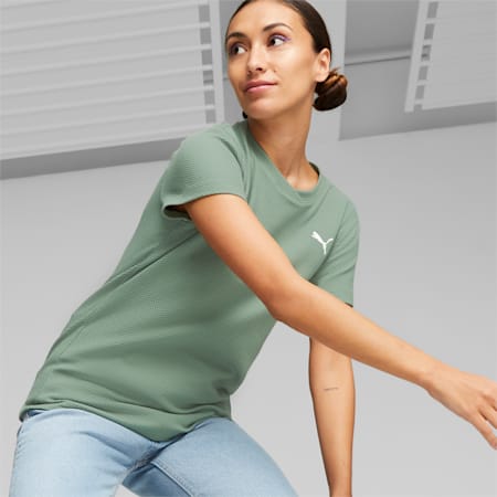 HER Women's Structured Tee, Eucalyptus, small-IDN