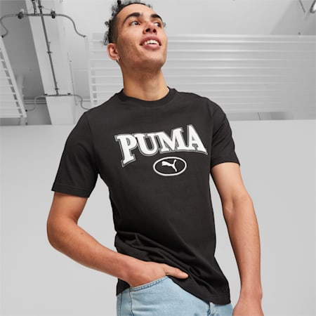 Camiseta Puma Squad Graphic Mujer Light Gray Heather - Fútbol Emotion