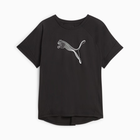 Evostripe Women's Tee, PUMA Black, small-AUS