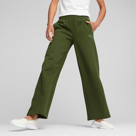 PUMA MOTION Women's Straight Leg Sweatpants, Myrtle, small-AUS