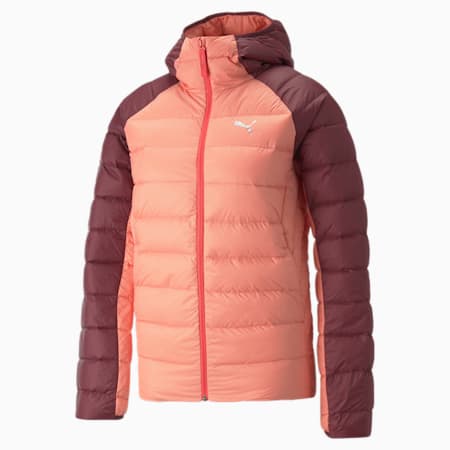 PWRWarm packLITE 600 Down Women's Slim Fit Jacket, Carnation Pink, small-IND