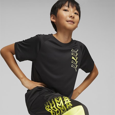 PUMA Fit Boys Tee, PUMA Black, small-AUS