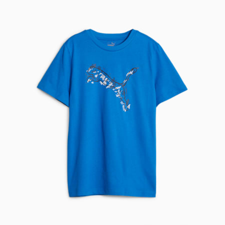 Active Sports Youth Graphic Tee, Racing Blue, small-THA