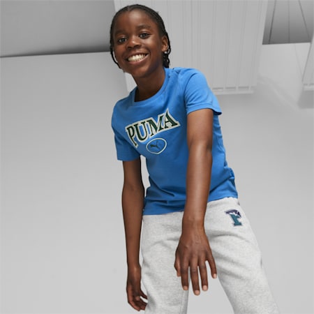 PUMA SQUAD Tee Youth, Racing Blue, small-AUS