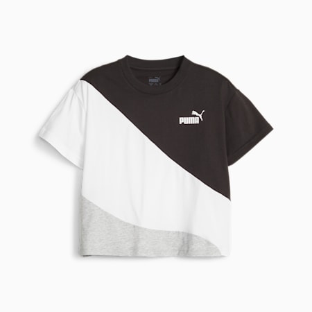 PUMA POWER Youth Tee, PUMA Black, small-THA