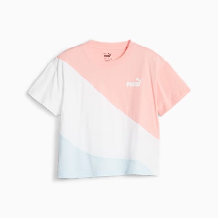 PUMA POWER Youth Tee, Icy Blue, small-SEA