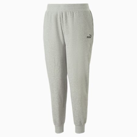 Essentials Sweatpants Women, Light Gray Heather-Puma Black, small