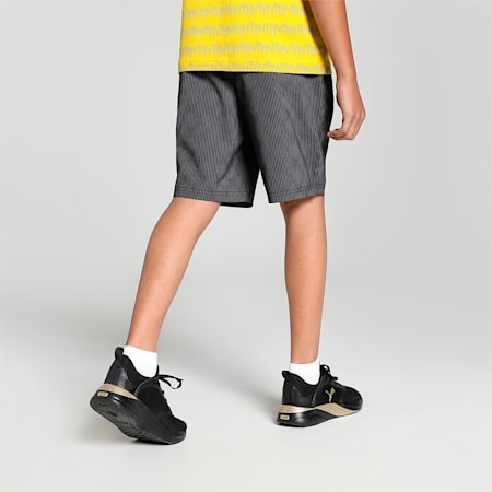 PUMA x one8 Printed Chino Youth Regular Fit Shorts, PUMA Black, small-IND