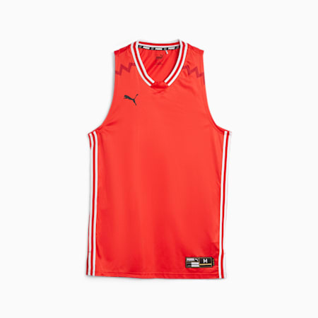 Hoops Team Men's Basketball Jersey, PUMA Red, small-AUS