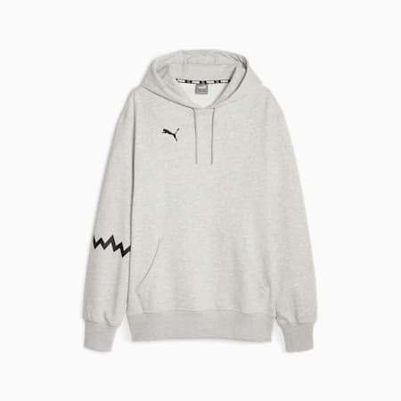 Hoops Team Basketball Men's Hoodie, Light Gray Heather, small-AUS