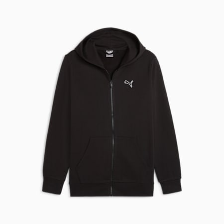 Better Essentials hoodie met rits voor heren, PUMA Black, small