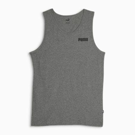 ESS Men's Small Logo Tank, Medium Gray Heather, small-NZL