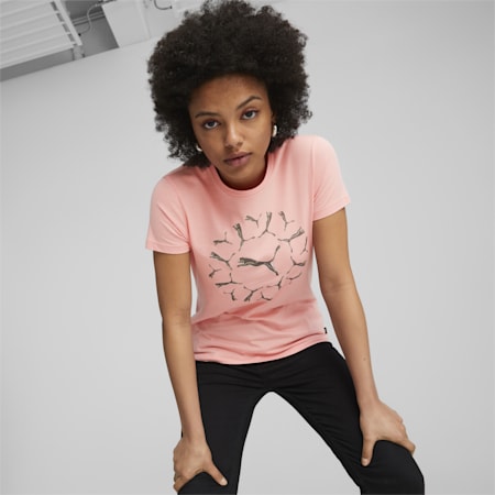 ESS+ Women's Tee, Peach Smoothie, small-SEA