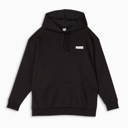 Essentials Relaxed Women s Fleece Hoodie PUMA Black PUMA Women PUMA