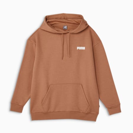 Essentials Relaxed Women's Fleece Hoodie, Mocha Mousse, small-AUS