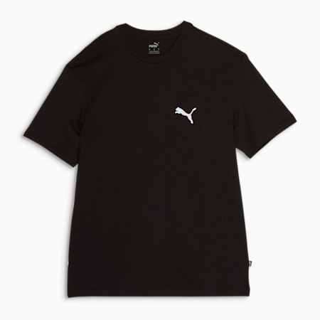 Men's Pocket Tee 2.0, PUMA Black, small-AUS