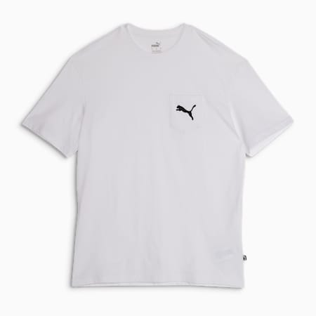 Men's Pocket Tee 2.0, PUMA White, small-AUS