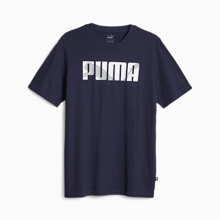 เสื้อยืดผู้ชาย GRAPHICS Men's Tee, PUMA Navy, small-THA