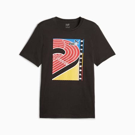 GRAPHICS Men's Tee, PUMA Black, small-AUS